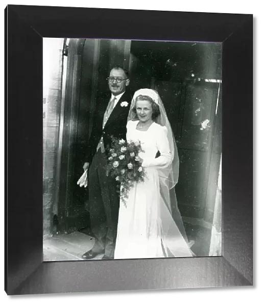 Barnett-Whittington wedding, Petworth, October 1947