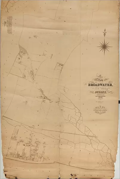 Broadwater Tithe Map, 1848