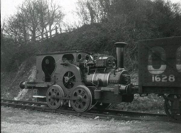 Aveling & Porter steam geared locomotive on the Amberley Quarry Railway 1940