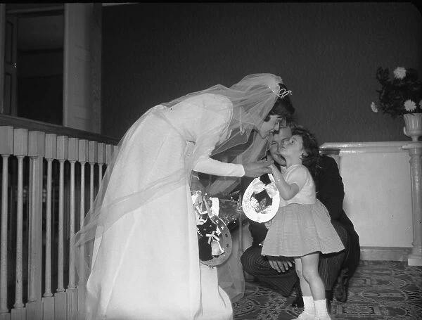 Bride and young girl