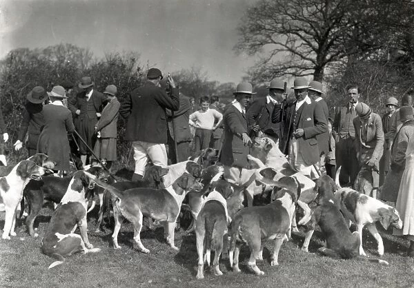 Crowhurst Otter hounds, 1927