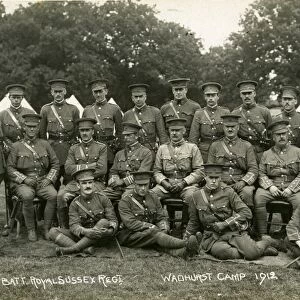 5th Battalion, Royal Sussex Regiment, Wadhurst Camp 1912