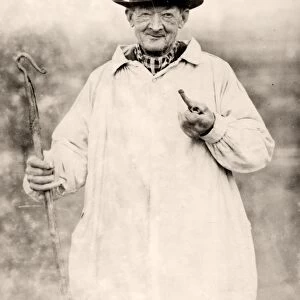 Old Shepherd in Smock, c1931