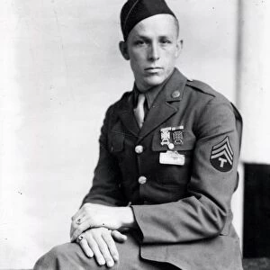 Portrait of a US Army Sergeant - 16 Mar 1944