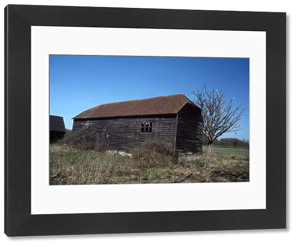 Wooden barn at Matchetts, Coolham, West Sussex