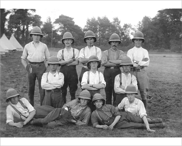 RSR 16th Battalion, Sussex Yeomanry, in camp