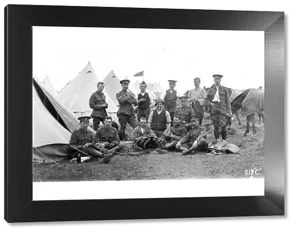 RSR 16th Battalion, Sussex Yeomanry at camp, 1910