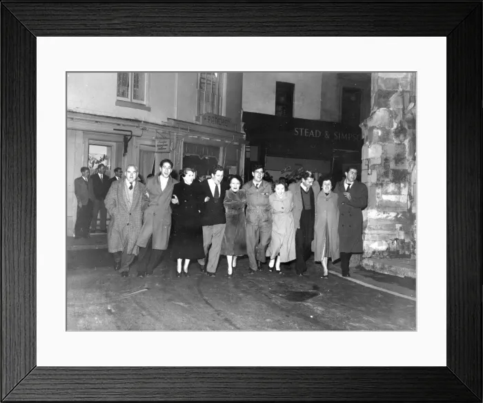 Framed Print : New Year celebrations, 31 Dec 1955 Framed Print : New Year celebrations, 31 Dec 1955