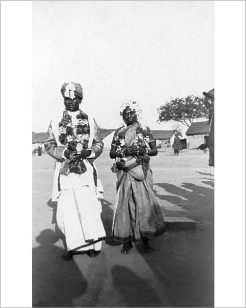 RSR 2  /  6th Battalion, Indian Bride (11) and Bridegroom (19), Bangalore, 1916