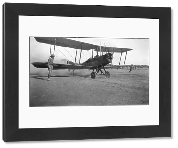 RSR 2  /  6th Battalion, Biplane at Tank, North-West Frontier 1917