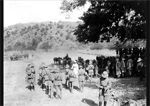 RSR 2  /  6th Battalion, Peace meeting breaking up at Bogi Khel, 1917