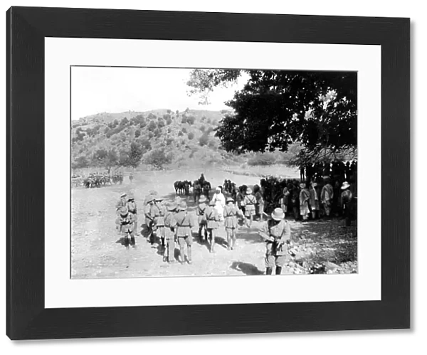RSR 2  /  6th Battalion, Peace meeting breaking up at Bogi Khel, 1917