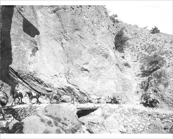 RSR 2  /  6th Battalion, Road made from Khirgi to Jandola during operations by W. F. F. 1917