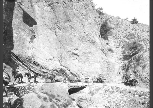 RSR 2  /  6th Battalion, Road made from Khirgi to Jandola during operations by W. F. F. 1917
