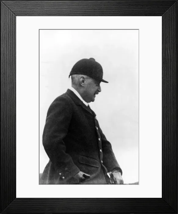Framed Print : Horse rider on horseback, Dec 1924 Framed Print : Horse rider on horseback, Dec 1924