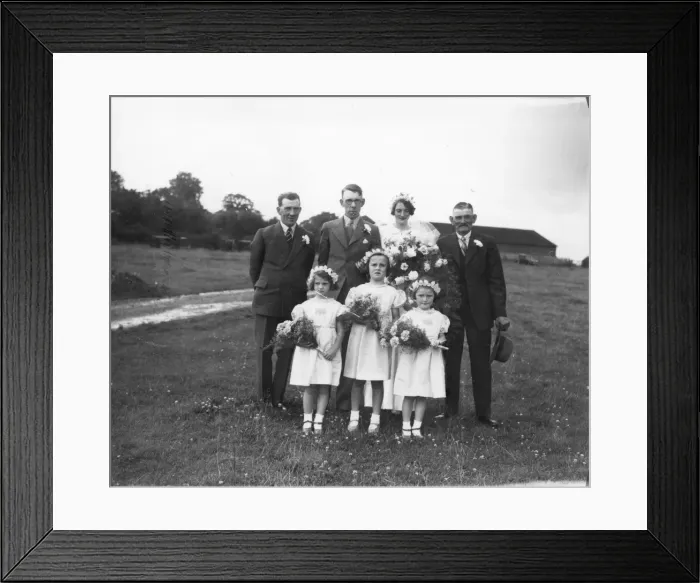 Framed Print : Wedding group, August 1939 Framed Print : Wedding group, August 1939