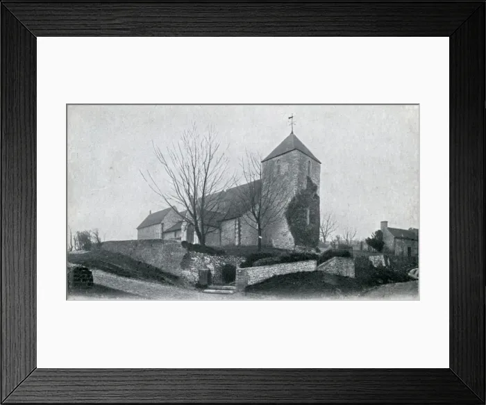 Framed Print : St Lawrence Church, Telscombe Framed Print : St Lawrence Church, Telscombe