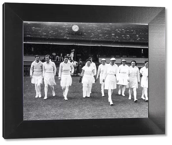 Ladies Cricket Match - Sussex v Middlesex at Horsham - May 1938