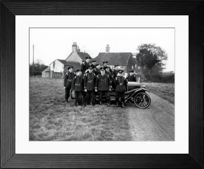 Framed Print : Petworth Fire Brigade - May 1938 Framed Print : Petworth Fire Brigade - May 1938