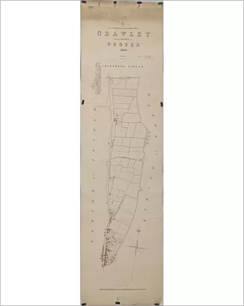 Crawley tithe map, 1839 (North section)