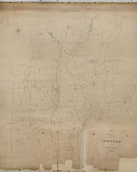 Cowfold tithe map, 1840