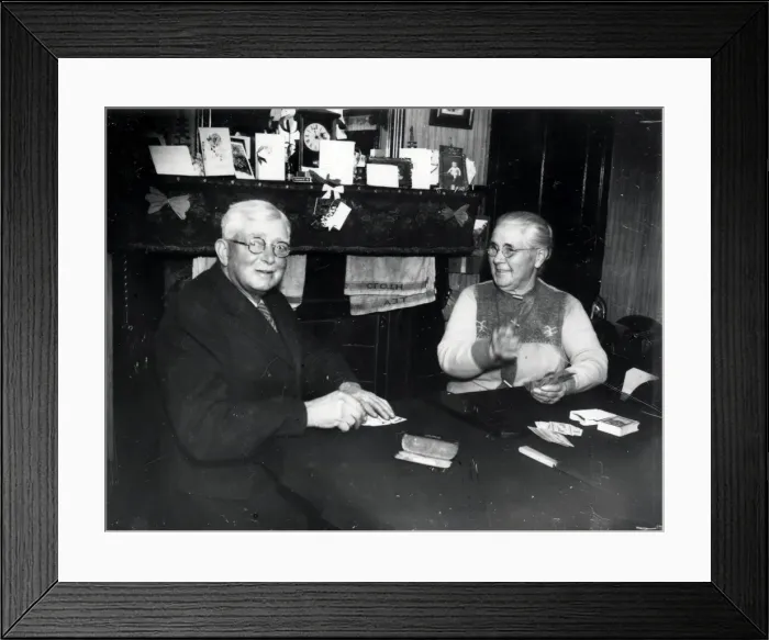 Framed Print : Golden Wedding celebration - December 1938 Framed Print : Golden Wedding celebration - December 1938