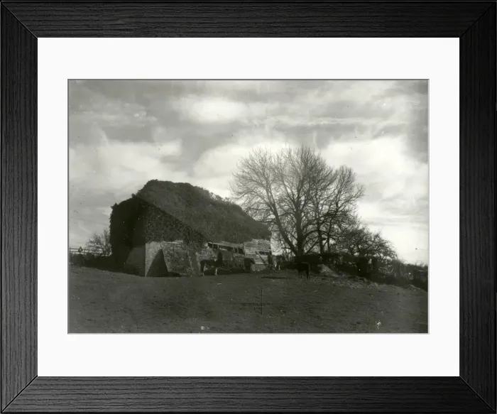 Framed Print : Barn at Shimmings Hill - February 1939 Framed Print : Barn at Shimmings Hill - February 1939