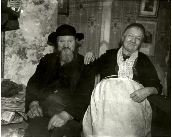 Golden Wedding couple in Rogate - March 1939