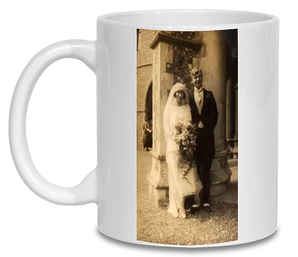 Bride and Groom on Wedding Day, 1925
