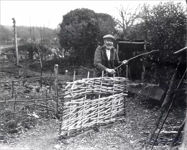 Hurdle Maker at Ebernoe - April 1939