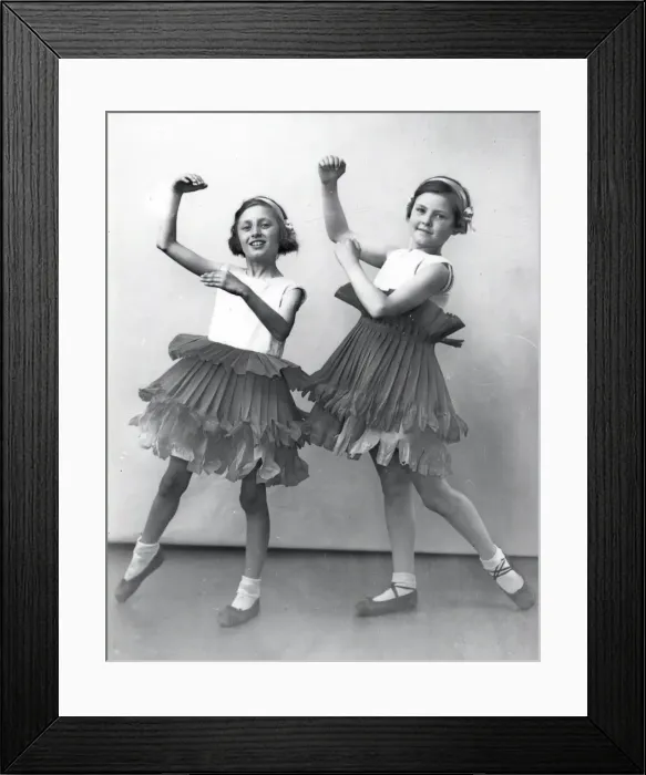 Framed Print : Portrait of two young dancers - April 1939 Framed Print : Portrait of two young dancers - April 1939