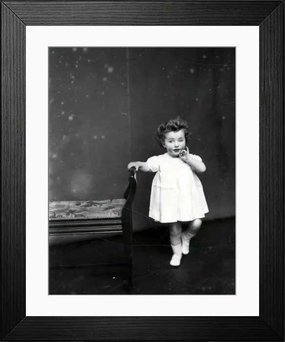 Framed Print : Portrait of young child - May 1939 Framed Print : Portrait of young child - May 1939