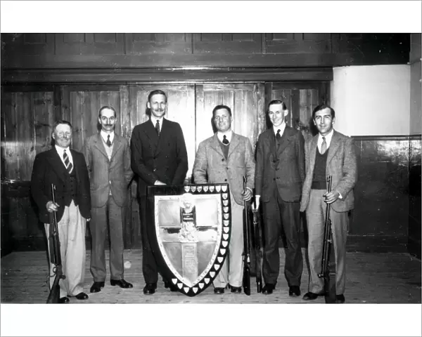 Crawley Rifle Team with Loder Shield - May 1939