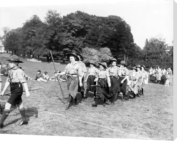 Girl Guide Rally, Plaistow - May 1939