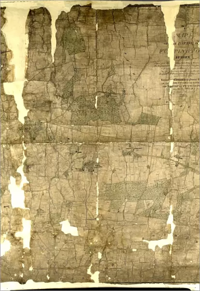 Funtington tithe map, 1838 - 1839