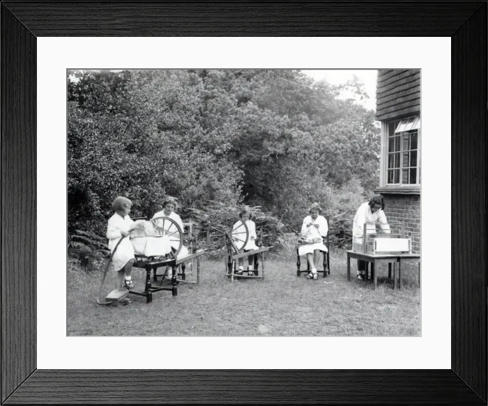 Framed Print : Children spinning at West Chiltington - July 1939 Framed Print : Children spinning at West Chiltington - July 1939