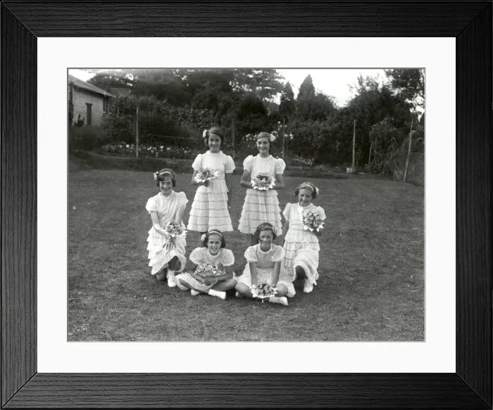 Framed Print : Bridesmaids - August 1939 Framed Print : Bridesmaids - August 1939