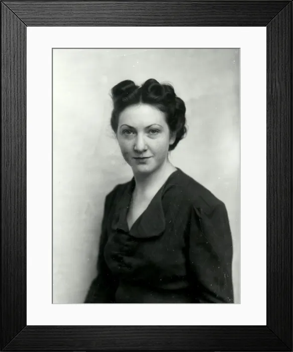 Framed Print : Portrait of a young woman - October 1939 Framed Print : Portrait of a young woman - October 1939