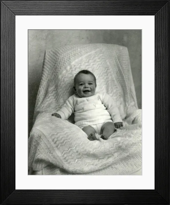 Framed Print : Portrait of a Baby - December 1939 Framed Print : Portrait of a Baby - December 1939