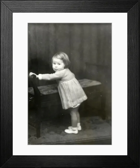 Framed Print : Portrait of a Toddler - December 1939 Framed Print : Portrait of a Toddler - December 1939