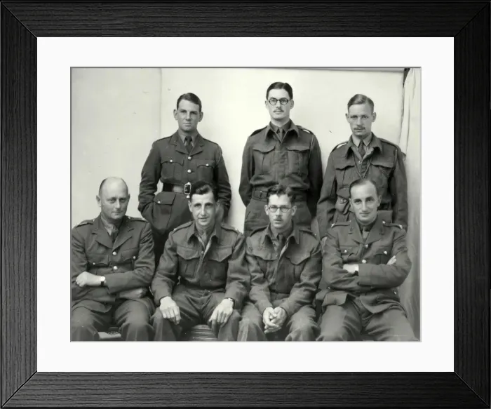 Framed Print : Officers for Identity Cards - July 1940 Framed Print : Officers for Identity Cards - July 1940