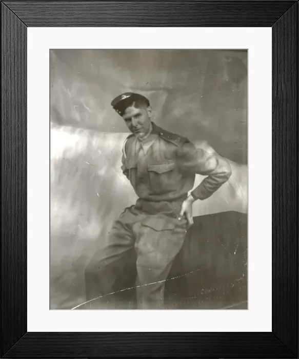 Framed Print : Portrait of a Royal Artillery Man - July 1940 Framed Print : Portrait of a Royal Artillery Man - July 1940