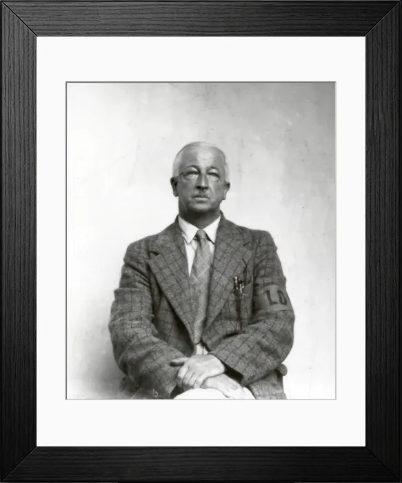 Framed Print : Identity Card Photograph - about 1940 Framed Print : Identity Card Photograph - about 1940