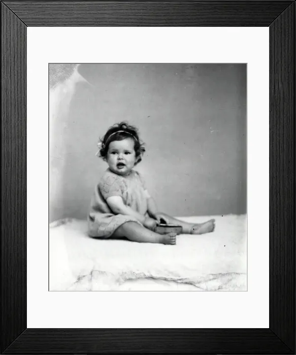 Framed Print : Portrait of a young child - September 1940 Framed Print : Portrait of a young child - September 1940