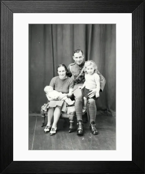 Framed Print : Family Group - October 1940 Framed Print : Family Group - October 1940