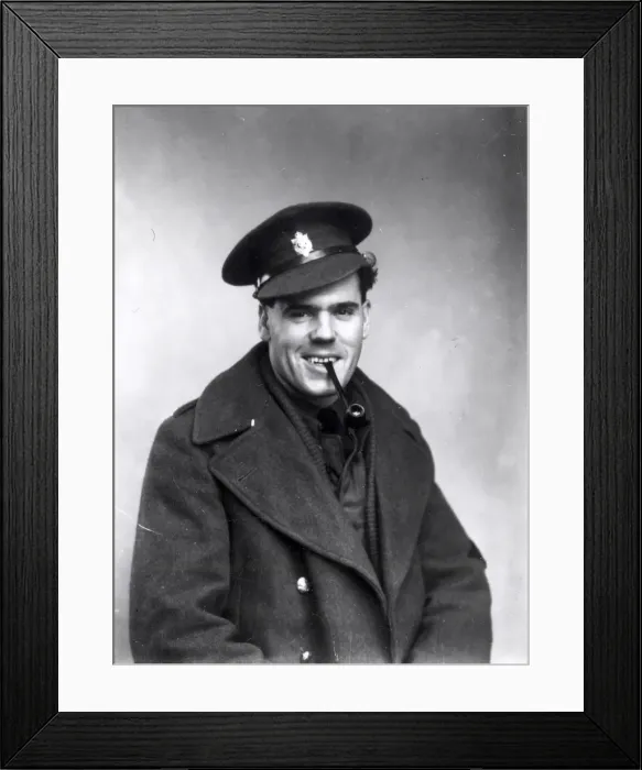 Framed Print : Portrait of a Soldier - February 1941 Framed Print : Portrait of a Soldier - February 1941