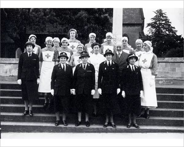Petworth Red Cross Detachment with Duchess of Norfolk - about 1941