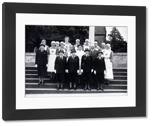 Petworth Red Cross Detachment with Duchess of Norfolk - about 1941