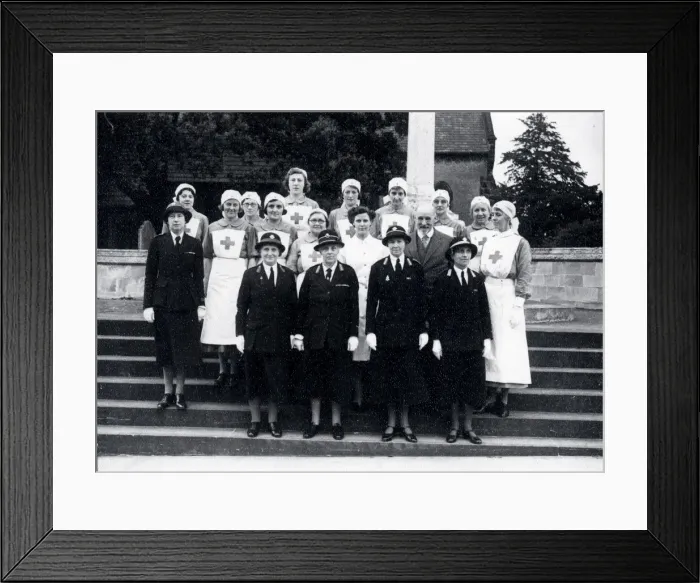 Framed Print : Petworth Red Cross Detachment with Duchess of Norfolk - about 1941 Framed Print : Petworth Red Cross Detachment with Duchess of Norfolk - about 1941
