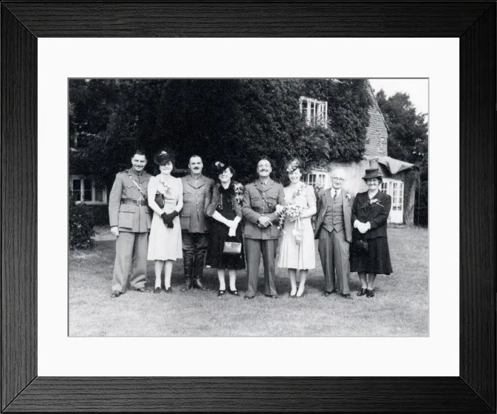 Framed Print : Wartime Wedding Group - August 1941 Framed Print : Wartime Wedding Group - August 1941